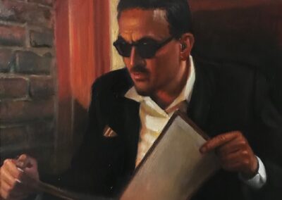 The painting "At Pete's Tavern" by Alexander Klingspor
